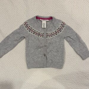 H&M Kids Gray Knit Sweater with Pattern